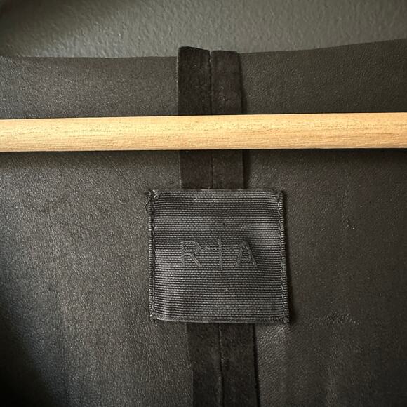 RtA Lamb Suede Leather Black Fringe Dress Size XS - Picture 8 of 12